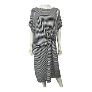 GAP Monochrome Striped Midi Dress
